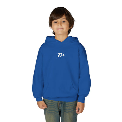 Youth Hoodie — 'B+' Minimal Grade Pride Sweatshirt