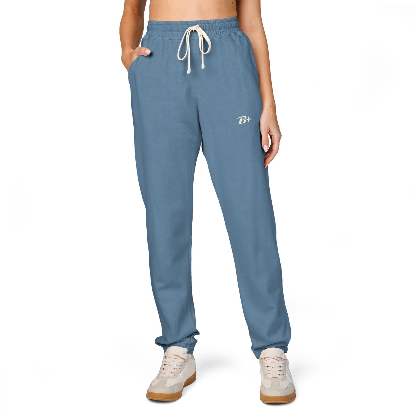 Garment-Dyed Fleece Sweatpants — Minimal D+ Logo