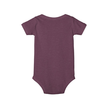 B+ Infant Bodysuit — Minimalist Baby One-Piece with Tiny Chest Graphic