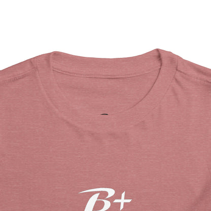 B+ Blood Type Toddler Tee — Cute Kids Short Sleeve Shirt