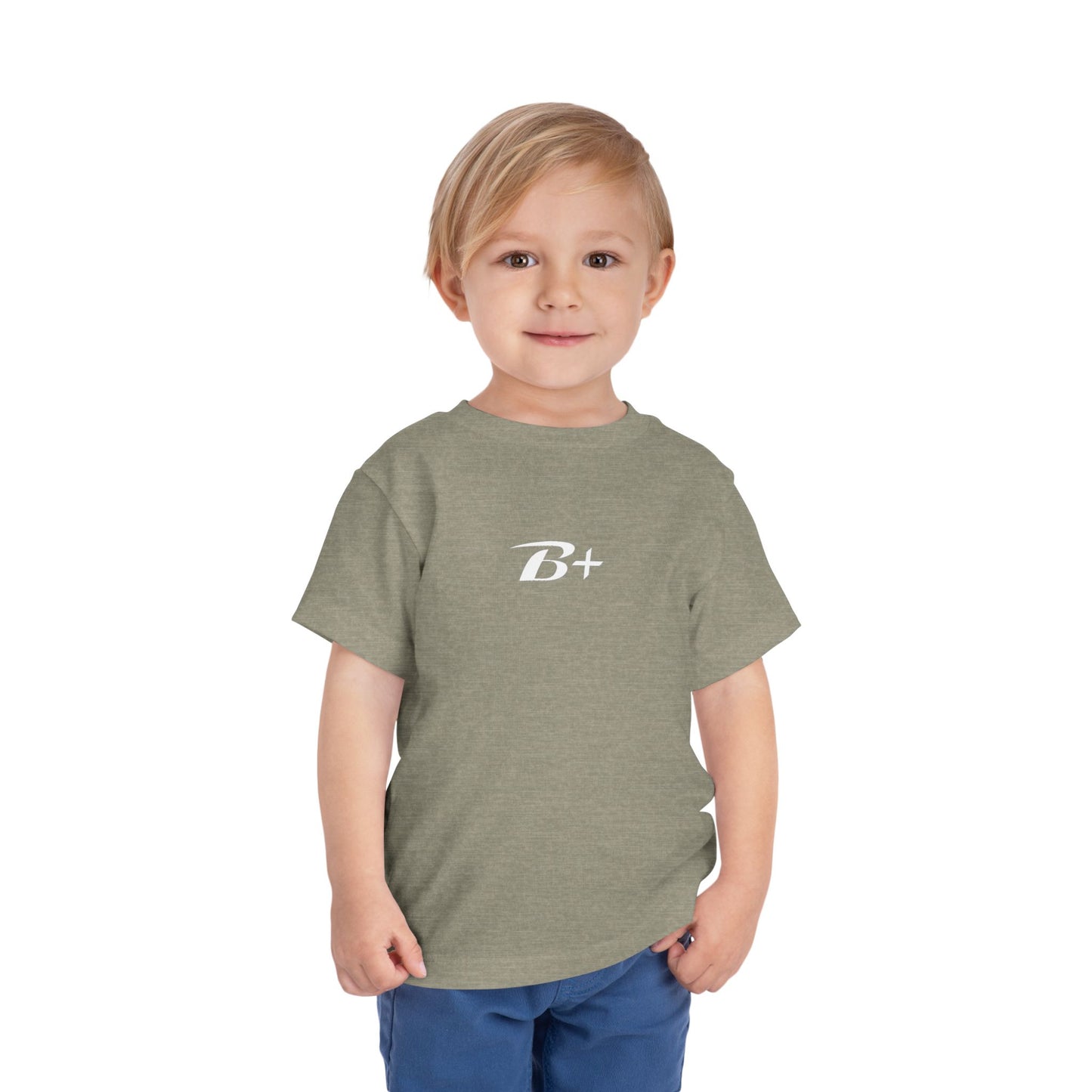B+ Blood Type Toddler Tee — Cute Kids Short Sleeve Shirt
