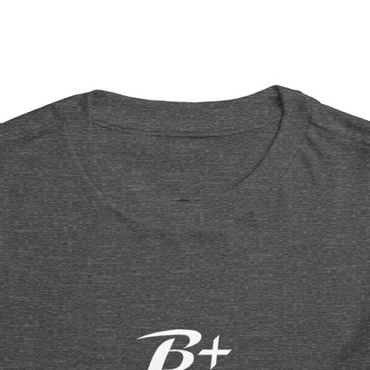 B+ Blood Type Toddler Tee — Cute Kids Short Sleeve Shirt