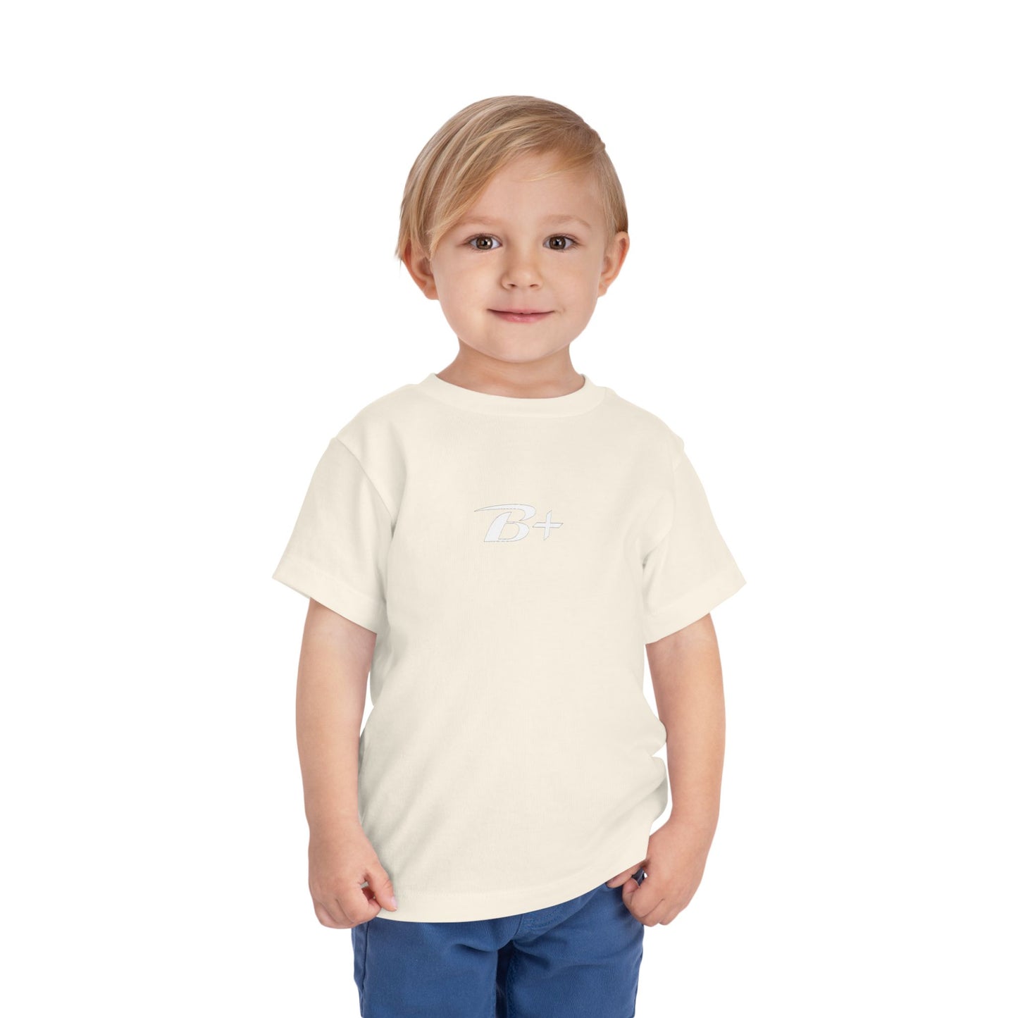 B+ Blood Type Toddler Tee — Cute Kids Short Sleeve Shirt