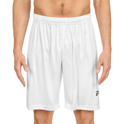 White Basketball Shorts — Athletic AOP Performance Shorts