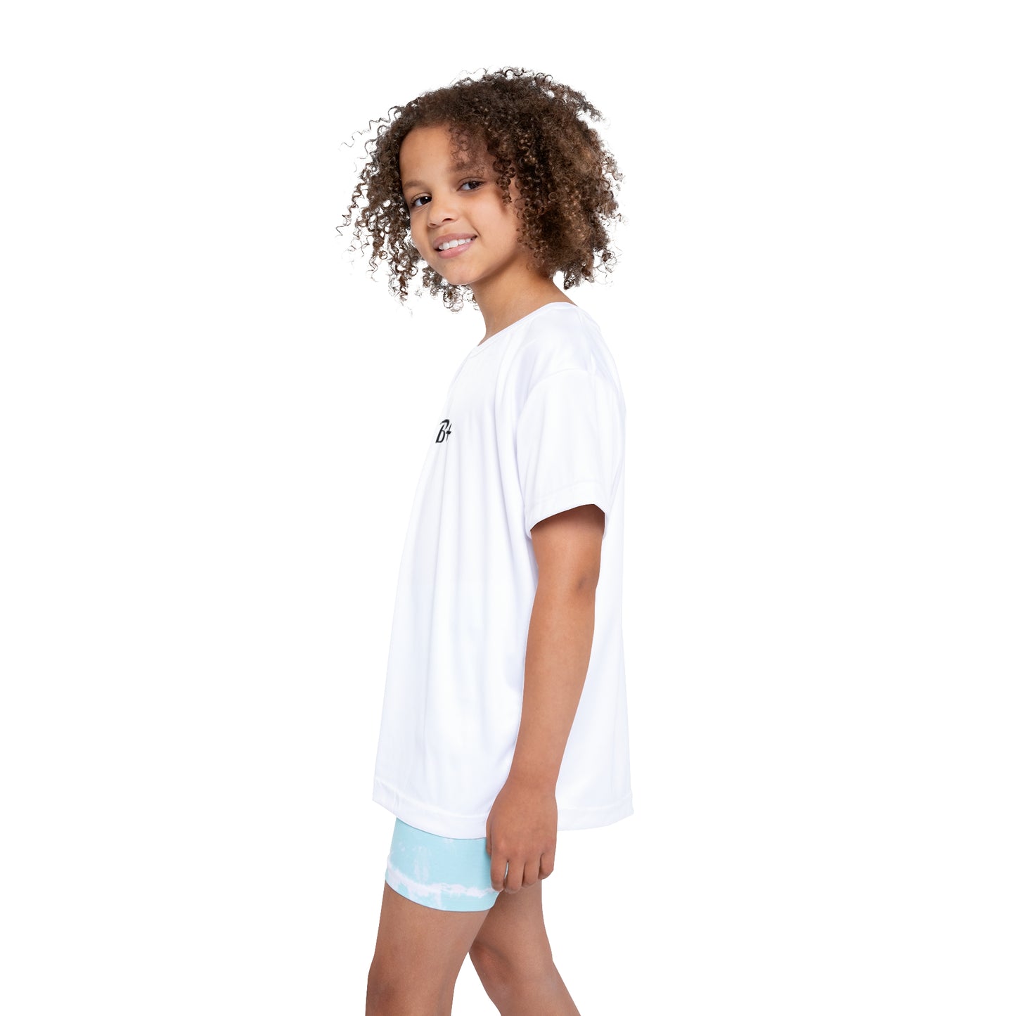 Kids Sports Jersey - B+ Minimal Athletic Tee for Boys & Girls