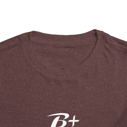 B+ Blood Type Toddler Tee — Cute Kids Short Sleeve Shirt