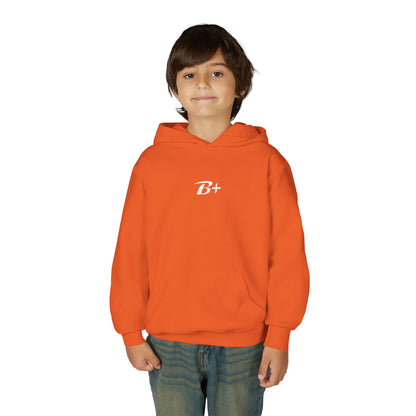 Youth Hoodie — 'B+' Minimal Grade Pride Sweatshirt