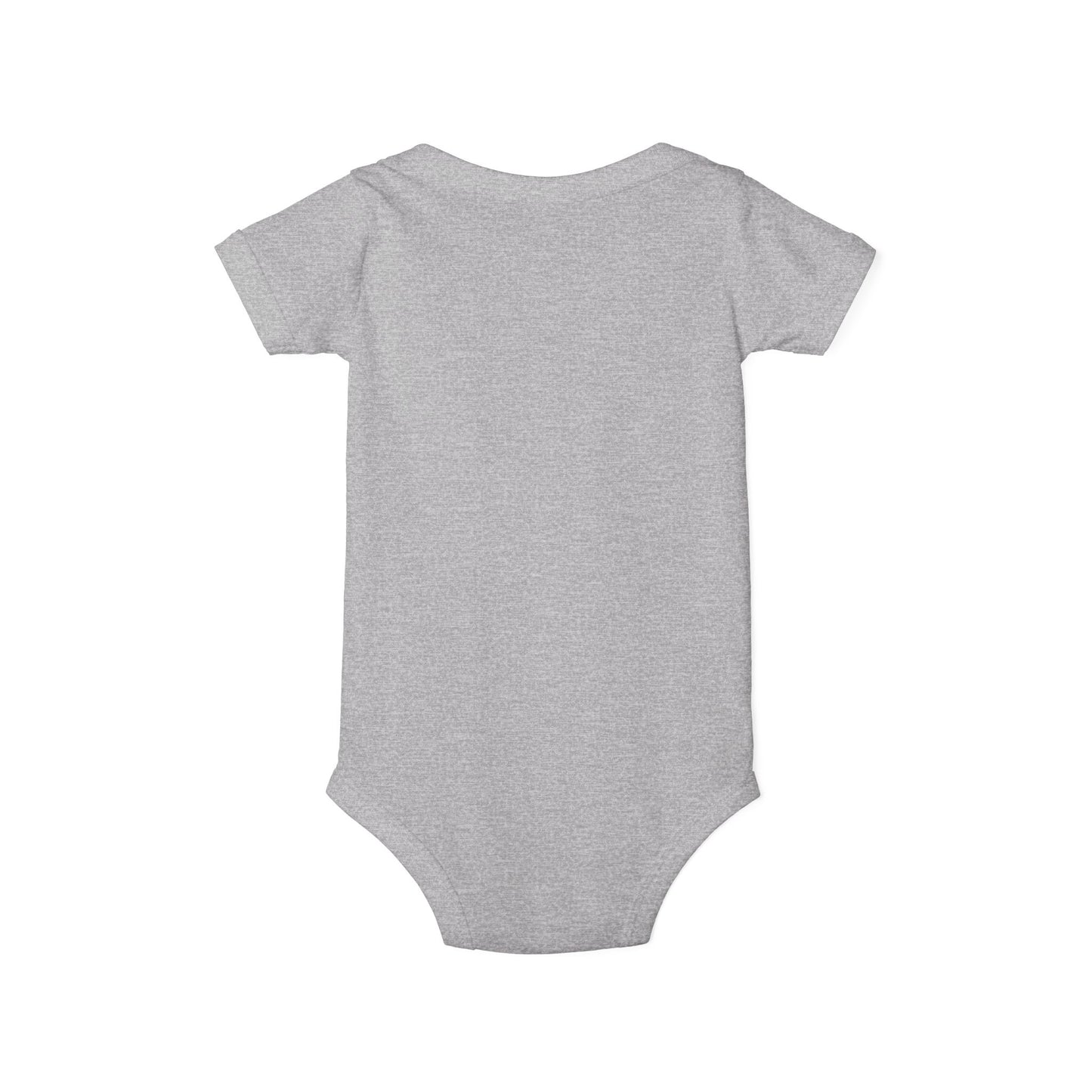 B+ Infant Bodysuit — Minimalist Baby One-Piece with Tiny Chest Graphic