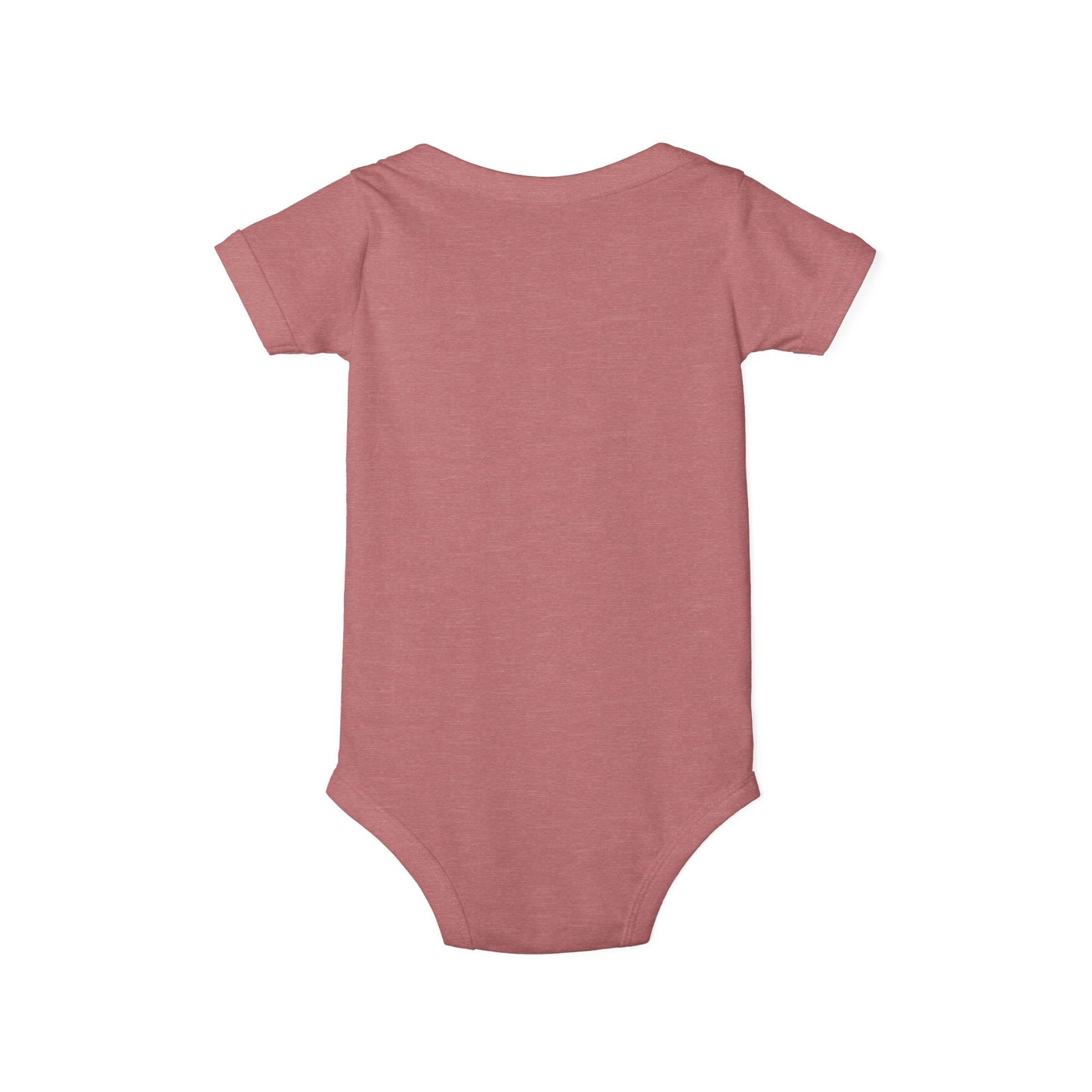 B+ Infant Bodysuit — Minimalist Baby One-Piece with Tiny Chest Graphic