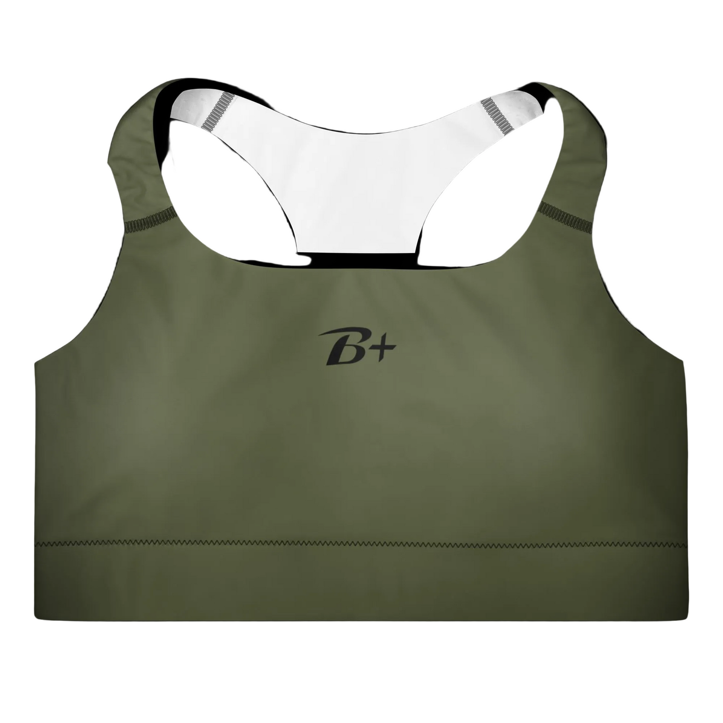 Olive Padded Sports Bra