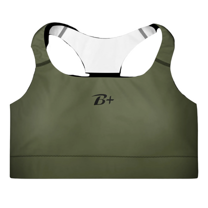 Olive Padded Sports Bra