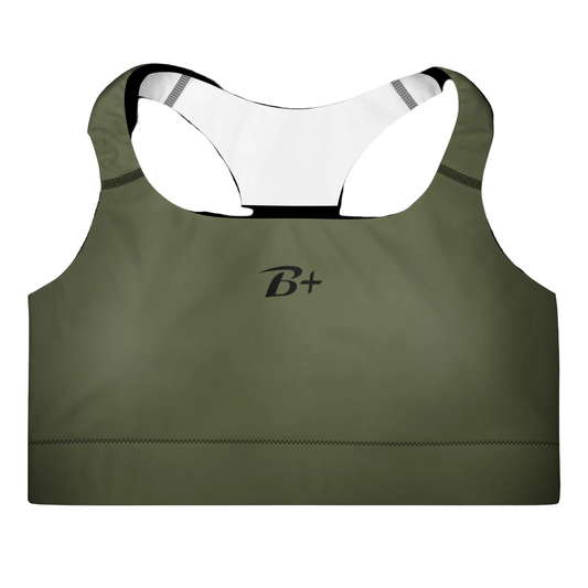 Olive Padded Sports Bra