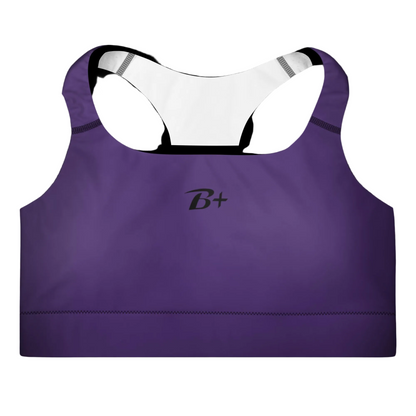 Purple Padded Sports Bra