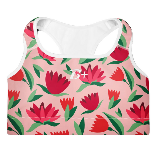 Floral Padded Sports Bra