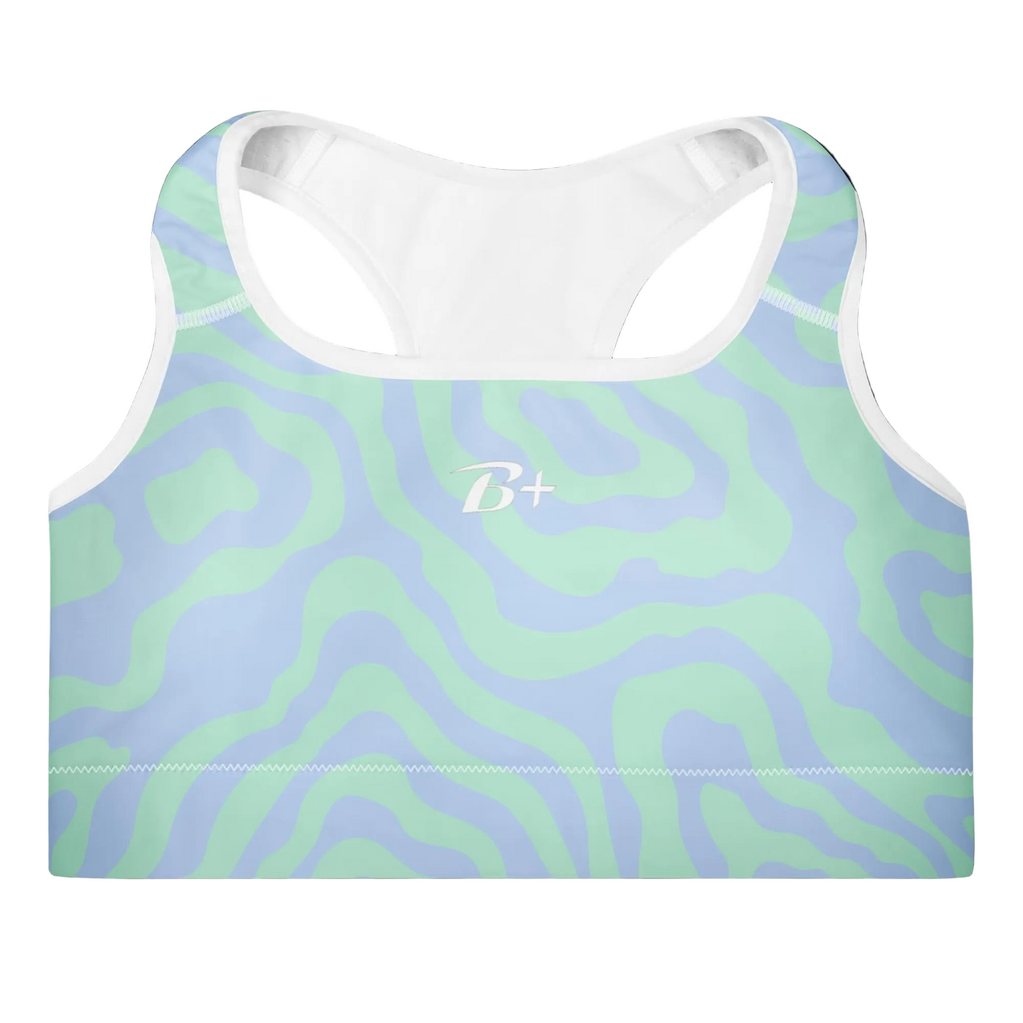 Squiggle Padded Sports Bra