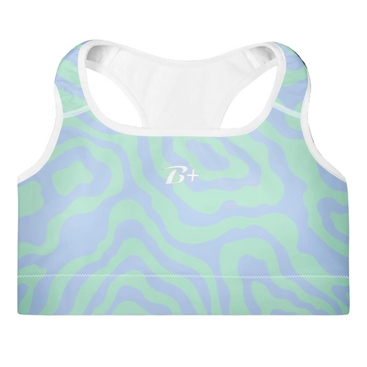 Squiggle Padded Sports Bra