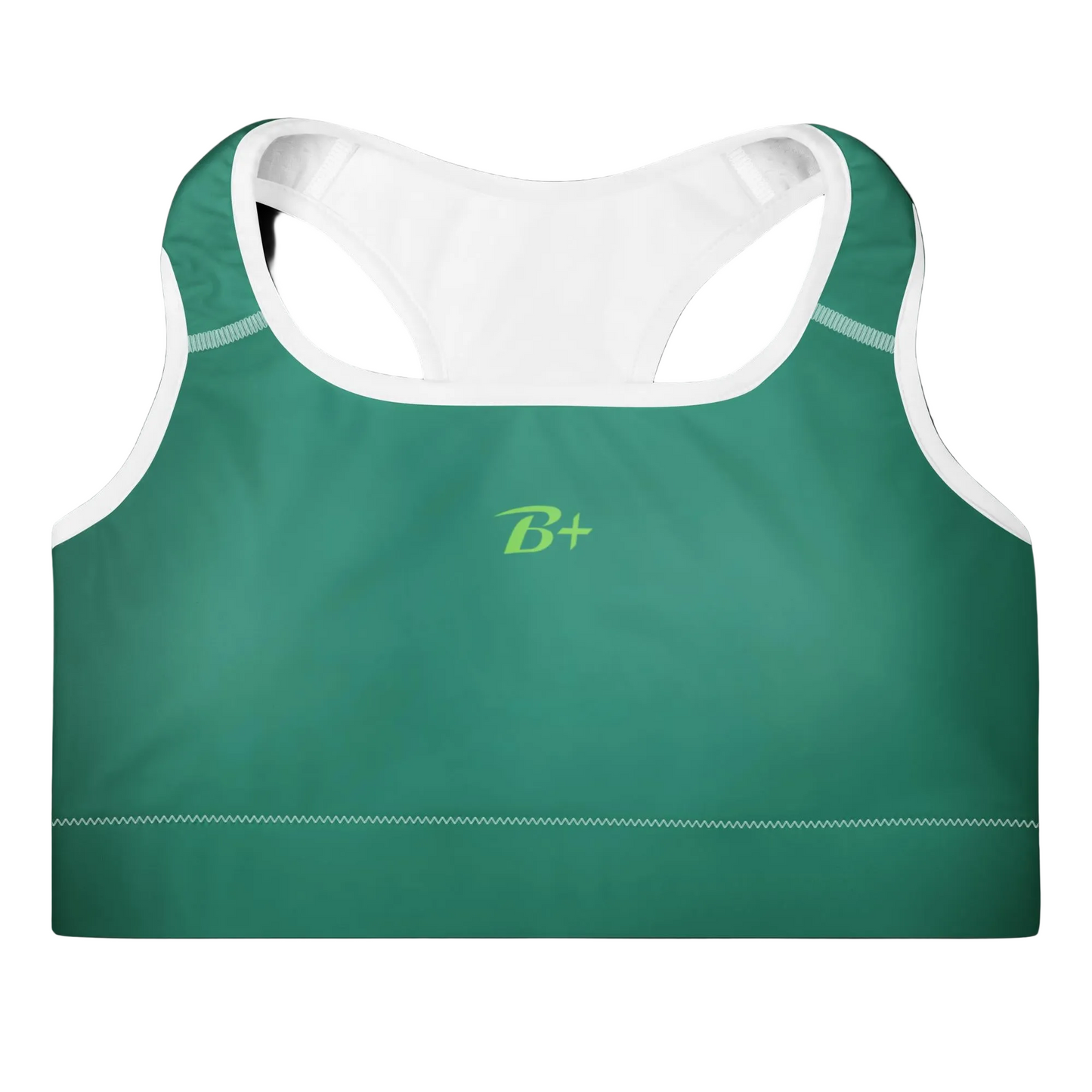 Green Padded Sports Bra