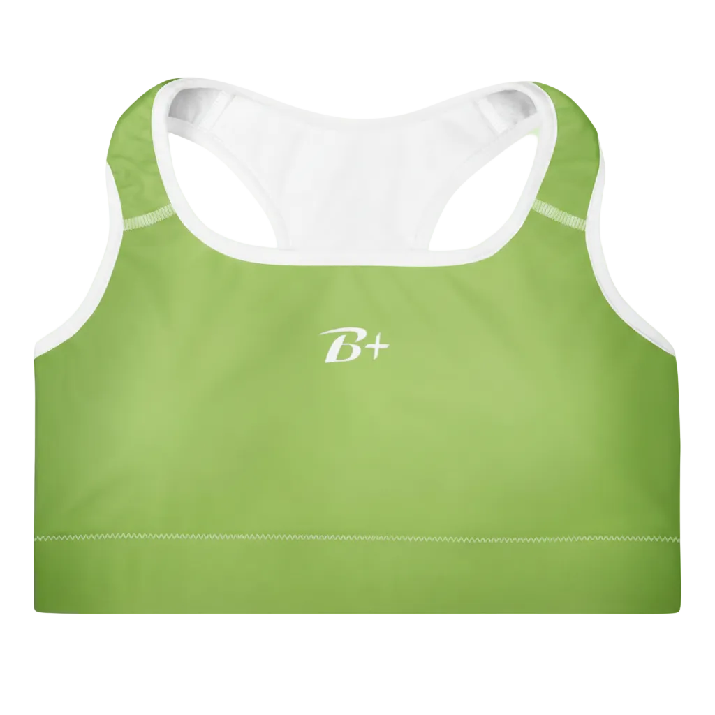 Lime Padded Sports Bra