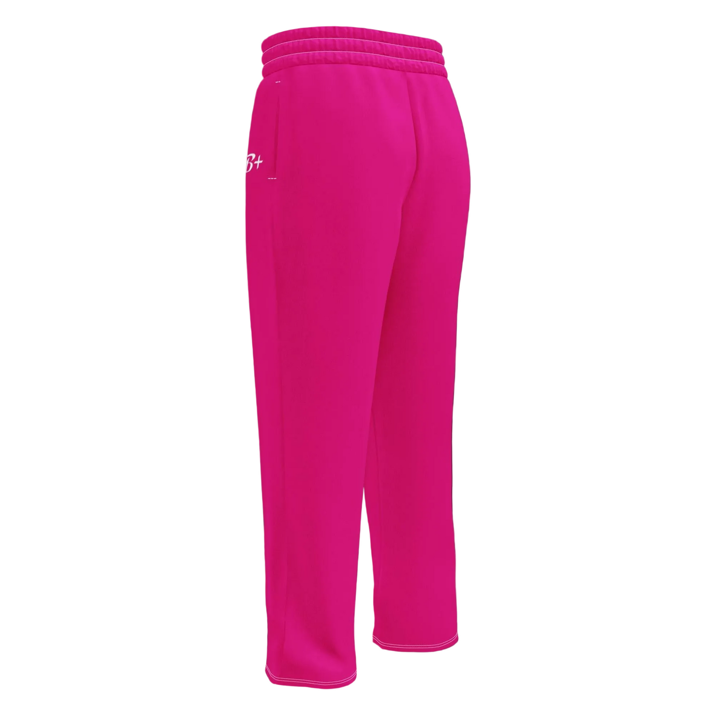 Pink wide-leg joggers
