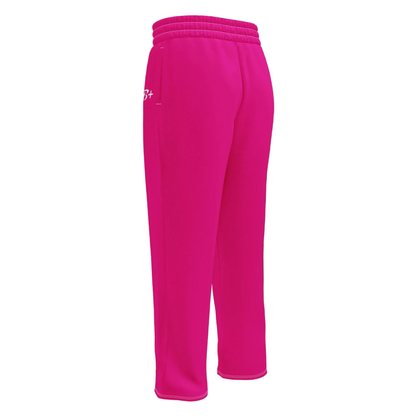 Pink wide-leg joggers