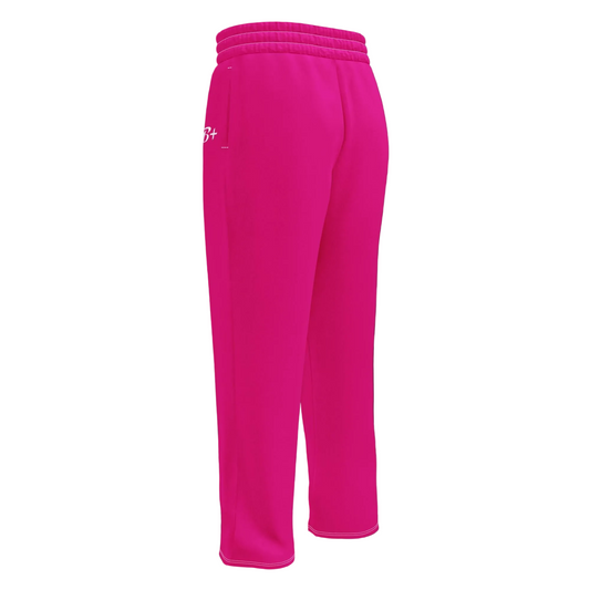 Pink wide-leg joggers