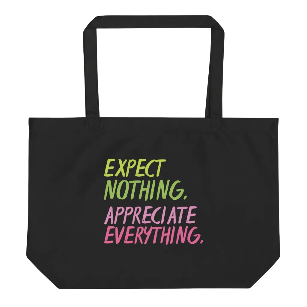 Large organic tote bag
