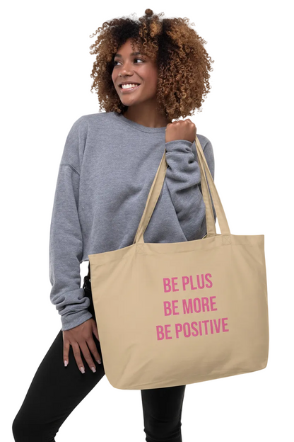 Large organic tote bag