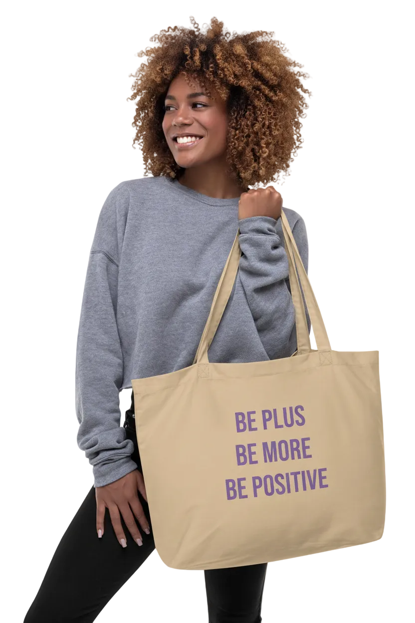 Large organic tote bag