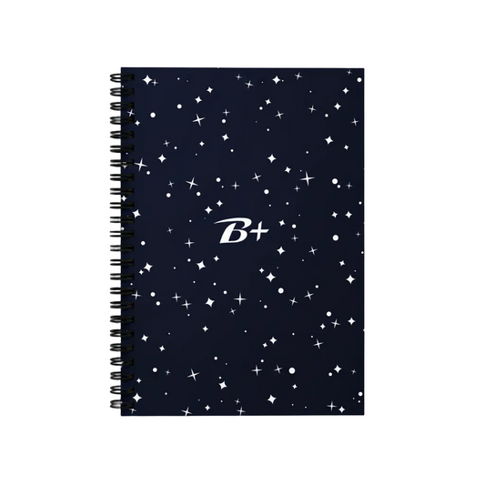 Starry Ruled Line Spiral Notebook
