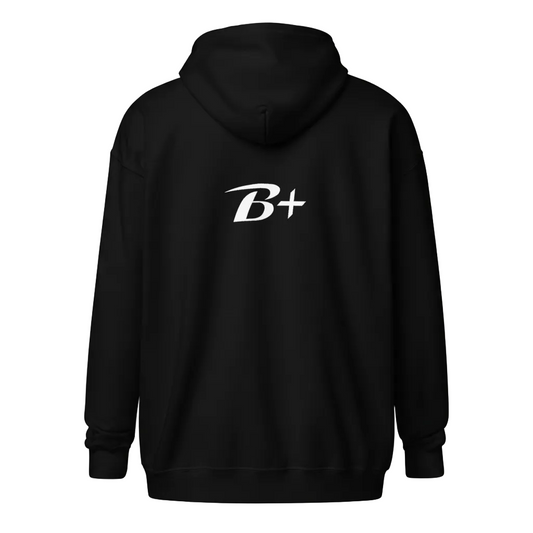B+ Logo Zip Up Hoodie