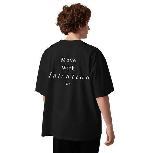 Organic oversized high neck tee