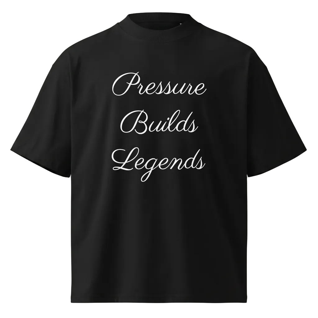 Organic oversized high neck tee
