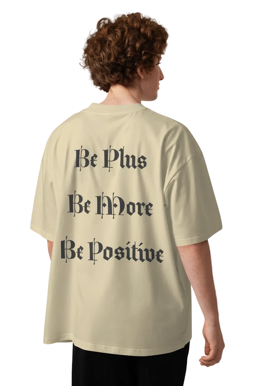 Unisex organic oversized high neck t-shirt